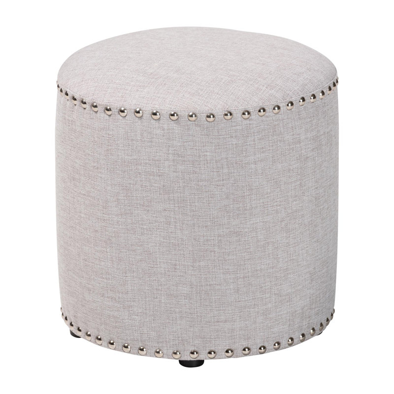 Repose-pieds standard rond de 13,78 po Amann, Gris clair