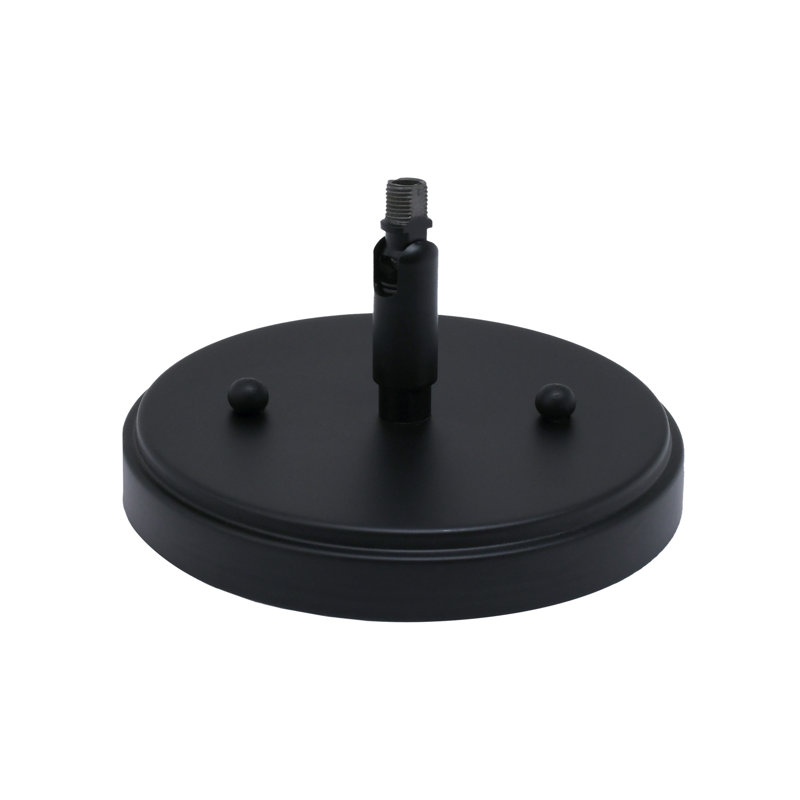 Mini-luminaire suspendu 6 "Paramount, Noir mat, Sarcelle