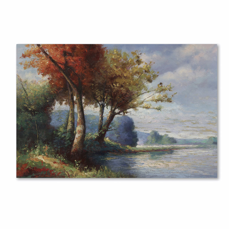 « corot hommage », reproduction sur toile tendue, H 12 po x l 19 po x P 2 po