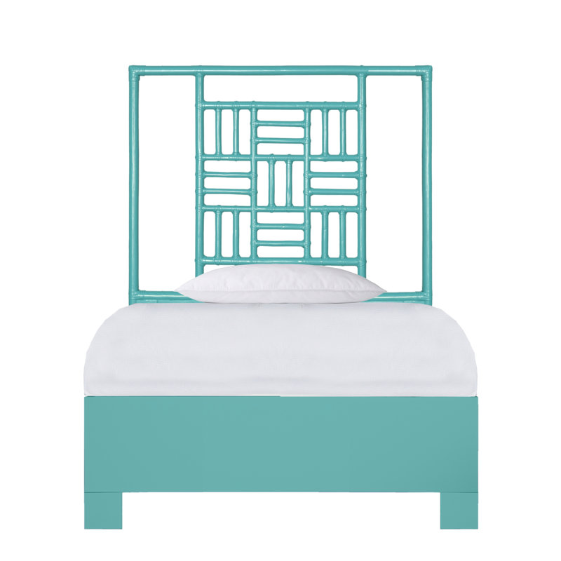 Lit plateforme Finn, Bleu, vert, bleu sarcelle, Twin