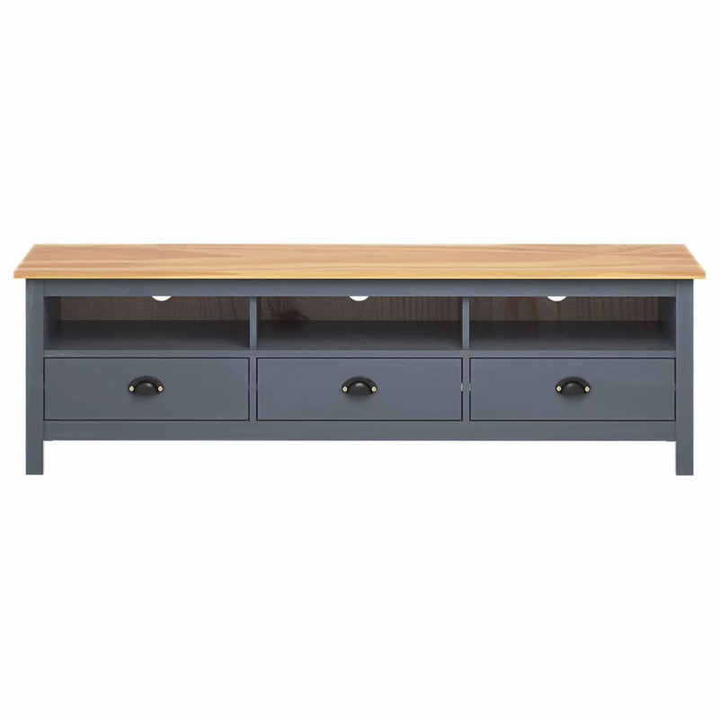 Mickens Unfinished TV Stand for TVs up to 60", Brown/Grey