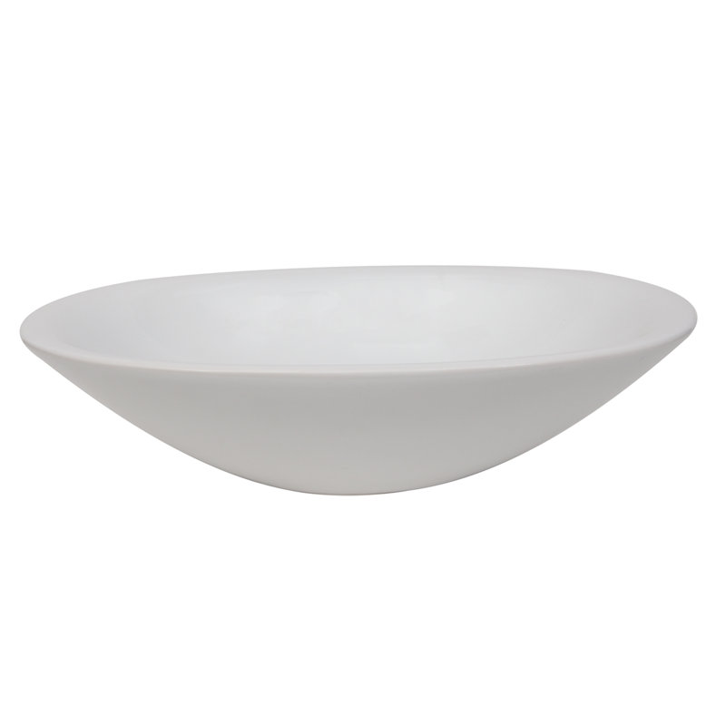 Lavabo de salle de bain vasque ovale en porcelaine vitreuse Morning