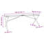 Dolder Coffee Table Legs X-Frame Steel