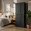  Armoire de cuisine autoportante 71 po Nahid avec 4 portes, 1 tiroir et tablettes réglables H ， Conception anti-basculement-1207924990