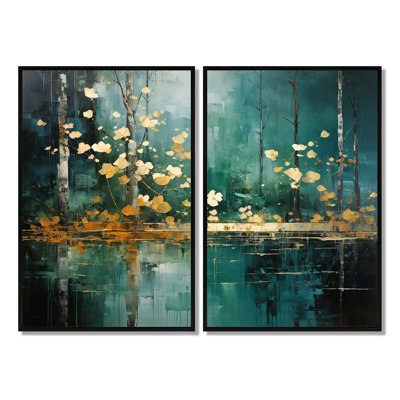Décoration murale forêt audacieuse «Bold Forest Emerald II»