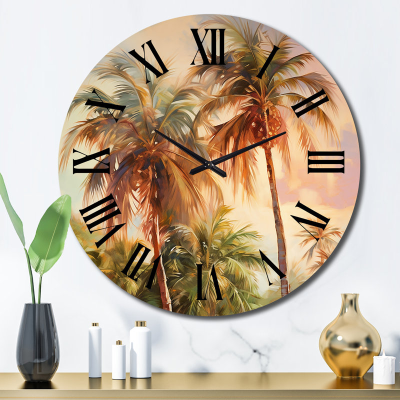 Charitie - Horloge murale florale, Grand