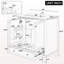 Meuble-lavabo 30 po avec lavabo, armoire multifonctionnelle avec portes et tiroir, cadre solide et panneau de fibres à densité moyenne, noir-594632859