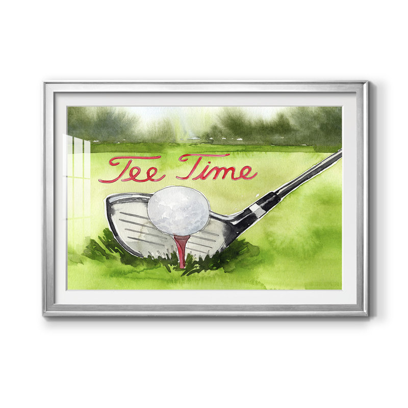 Tee off Time III - reproduction de cadre photo, Argent, H 26,5 po x l 36,5 po