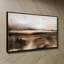 Paysage abstrait, peinture sur toile encadrée