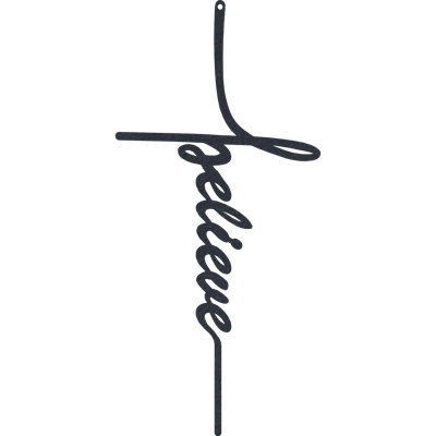 Believe Cross Wall Décor