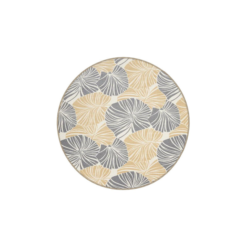 Tapis à motif géométrique à rayures, Sous-tapis rectangulaire de 3 pi 3 po x 4 pi 11 po