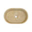 Lavabo vasque de salle de bain en marbre naturel beige doré jaune, finition polie, pierre naturelle, marbre véritable, marbre véritable, 23,6 x 15,7 x H 5,9 pouces / 600 x 400 x H 150 mm-2018840965