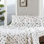 Ensemble de draps 4 pièces pour très grand lit, arbres et camions multicolores, flanelle 100% coton, l 108 po x L 102 po, l 72 po x L 84 po + P 14 po, velours doux, 2 taies d'oreiller, pour matelas de 12 po, lavable à la machine-122451764-122451761