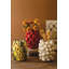 Vase en céramique Kalalou - Tomates - 10,5 po de hauteur, motif de fruits colorés
