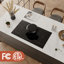 36 po Plaque de cuisson à induction intégrée à 5 brûleurs certifiée ETL, 2 éléments de pont de 3000 W, cuisinière électrique, 240 V en noir