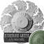 Médaillon de plafond Endurathane Classic, P 13 1/4 po x P 1/2 po (pour auvents jusqu'à 4 1/8 po), finition craquelée en pierre de château peinte à la main-27784530