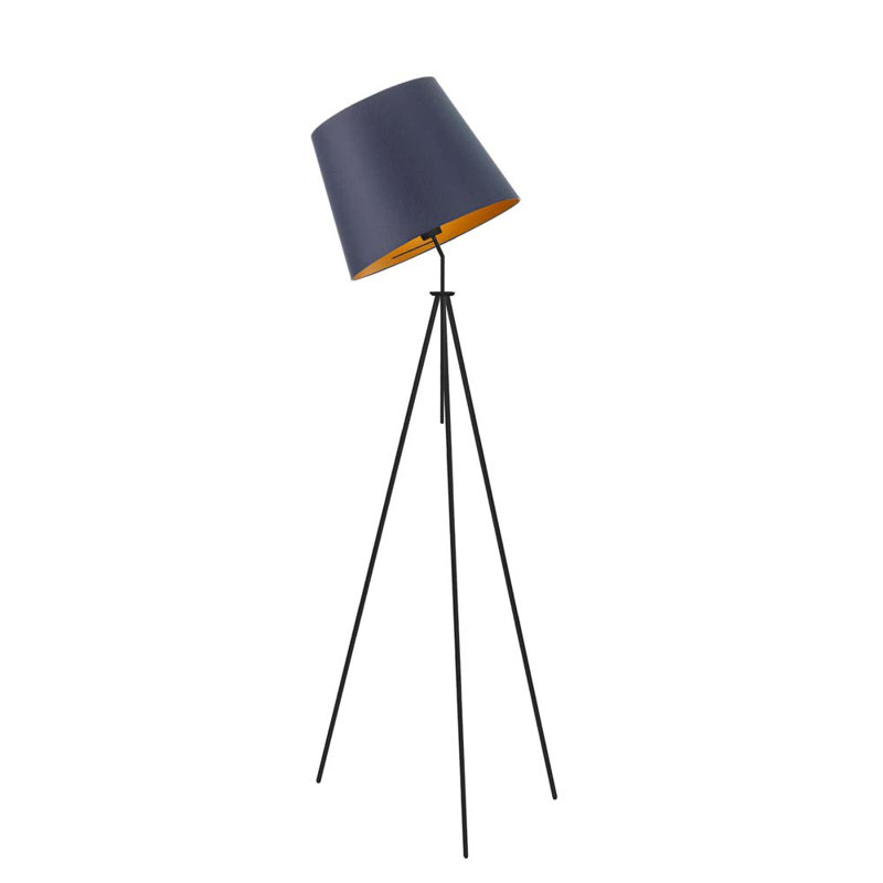 Airlie 155 H cm Tripod Floor Lamp, Blue, Black