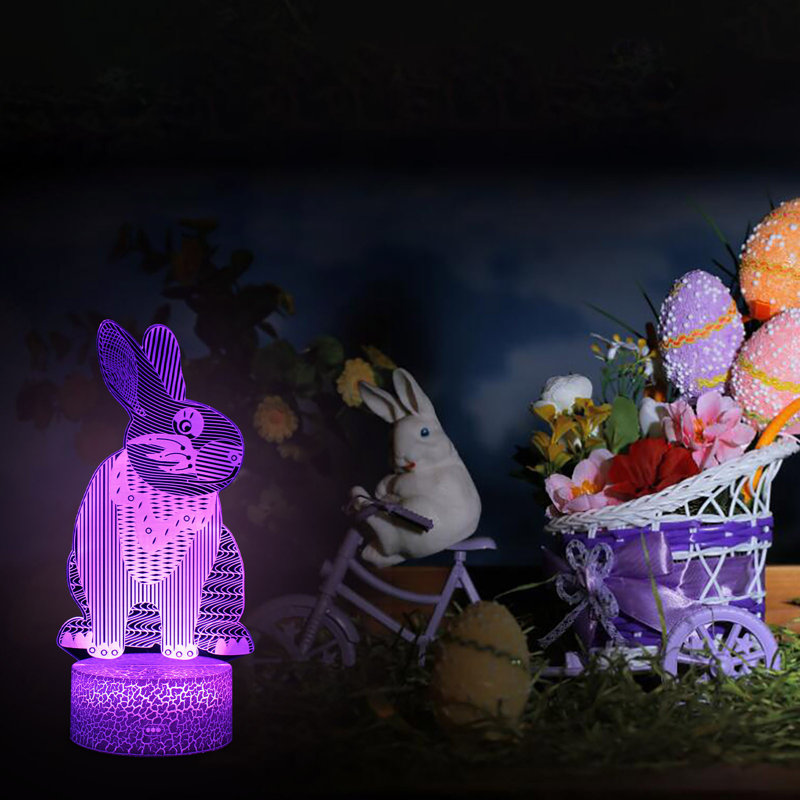 Paques, veilleuse de Pâques, veilleuse colorée, lumière USB, cadeau