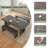3-Piece Dining Table Set For 6-8 People, 70.8'' Rectangle Kitchen Table With 2 Benches For Breakfast Nook, Dining Room Furniture-1375393458