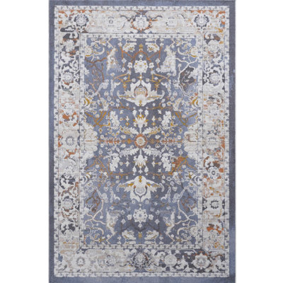 Tapis bleu tissé et tissé bleu 6X9