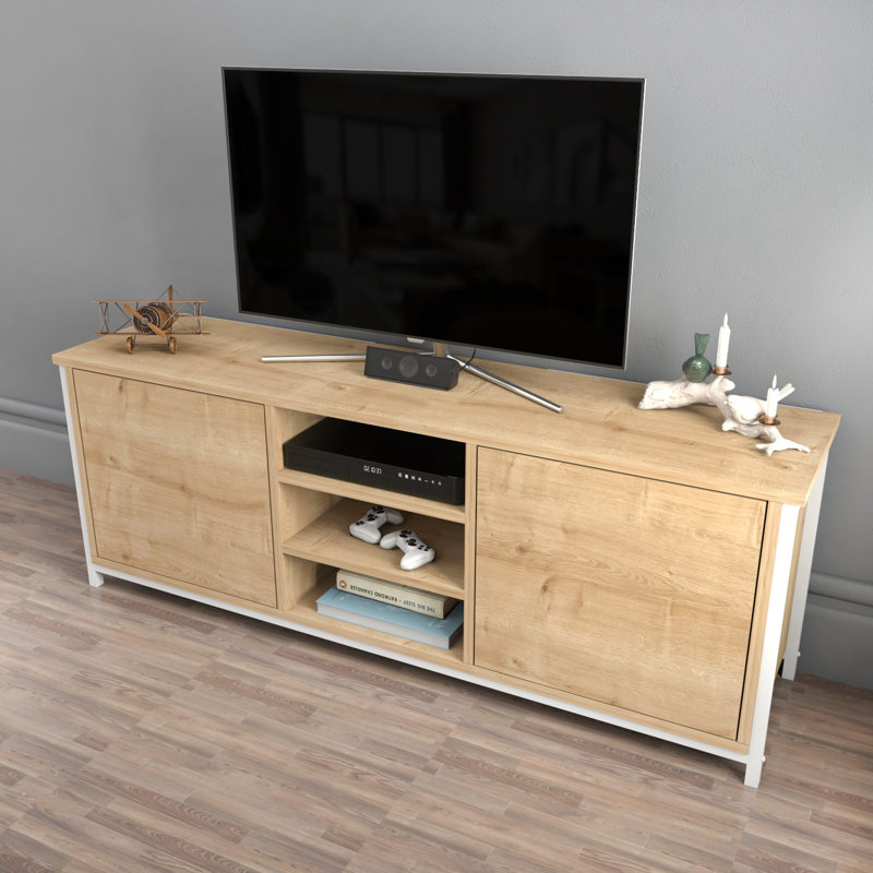 TV Stand, Beige/White