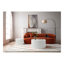 Ensemble de 2 tables gigognes blanches en MDF Handcraft relief pour salon / bureau / espace de loisirs