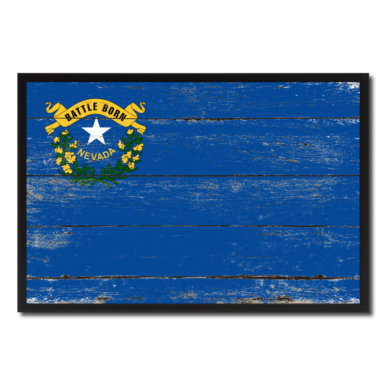 " Nevada State Flag ", 28" H x 37" W