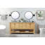 Ensemble de meuble-lavabo double 72 po Bonsai-73359979