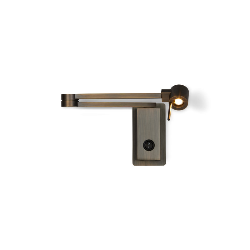 Manhattan 1-Light Swing Arm Sconce, Satin Bronze, Yes