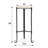 Bellman 22'' Tall Genuine Marble 3 Legs End Table