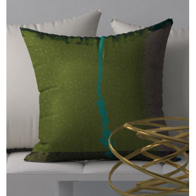 Abstract Reversible Throw Pillow