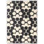Wool Floral Area Rug in Black/Off-White-63011439