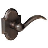 Beavertail Privacy Door Lever with R030 Rose