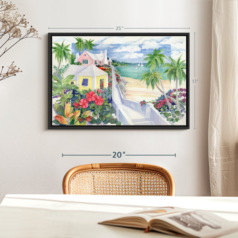 Island Cliff, reproduction sur toile, H 17 po x l 25 po