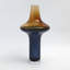 Tall Amber Over Cobalt Vase-Lg