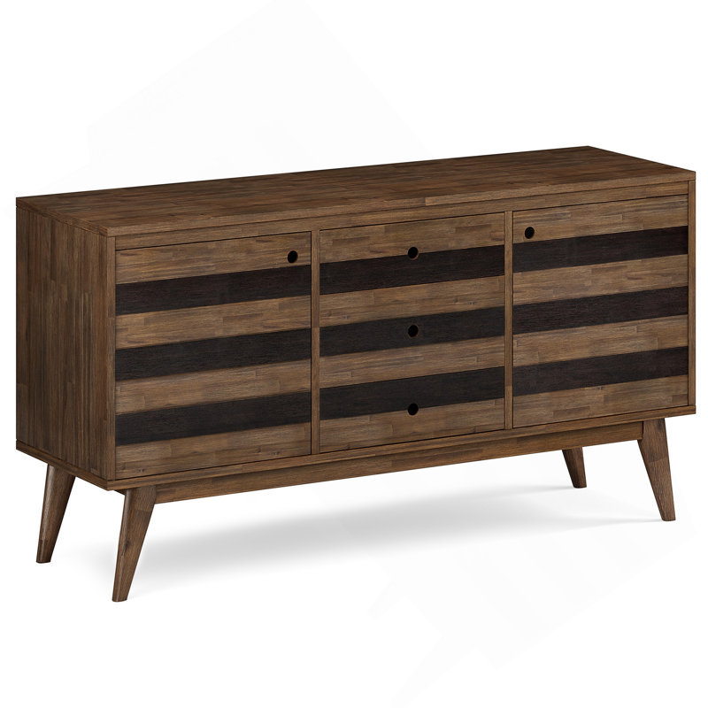 Clarkson - Buffet buffet - Brun rustique naturel vieilli