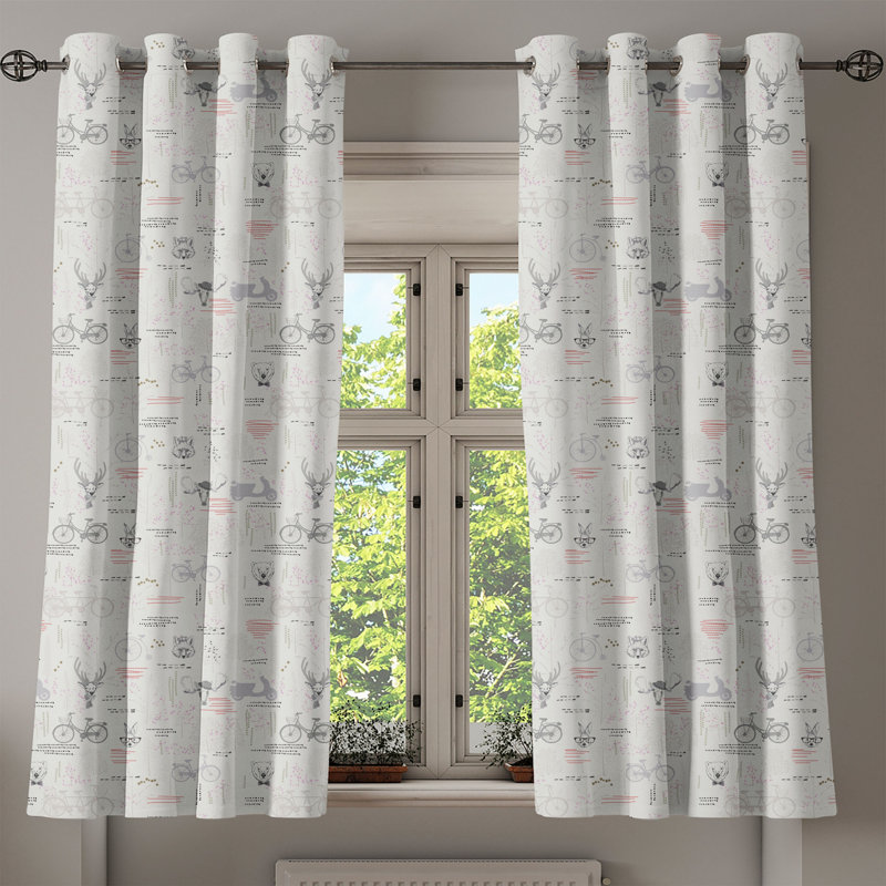 Sateen Blackout Curtains / Drapes Pair, 50" W x 63" L
