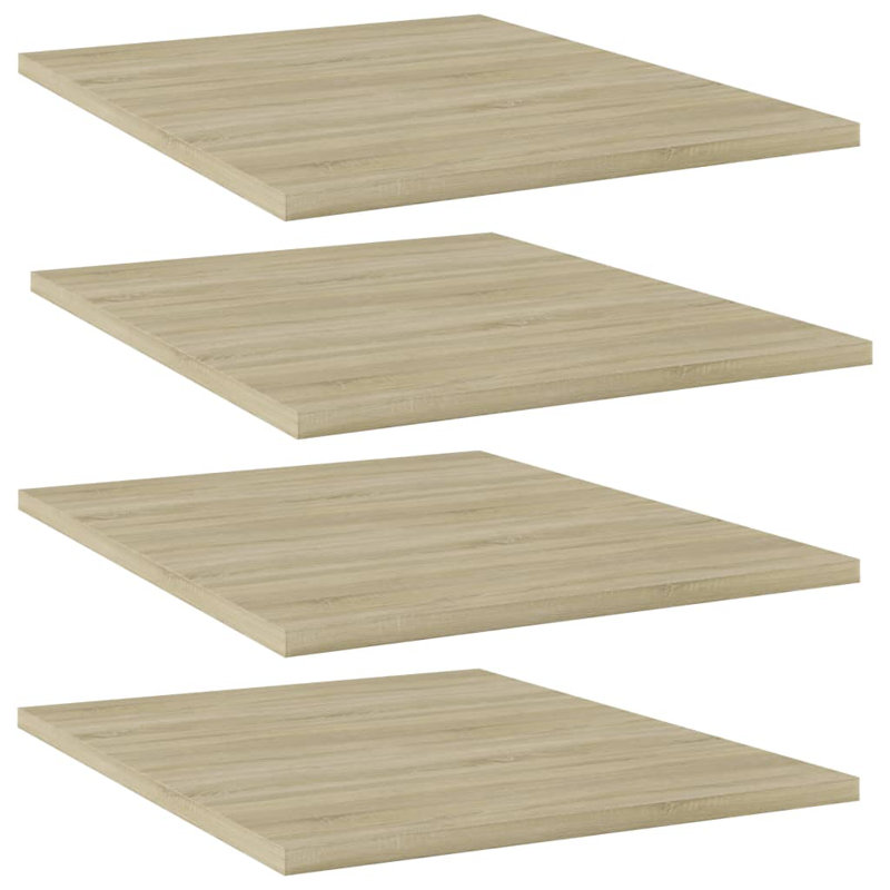 Tablettes flottantes étagères murales, H 0,6 po x l 15,7 po x P 19,7 po, Chêne sonoma