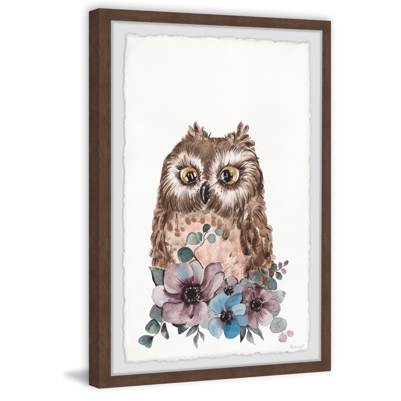 Minnie Cutie Owl, reproduction encadrée, H 18 po x l 12 po x P 1,5 po