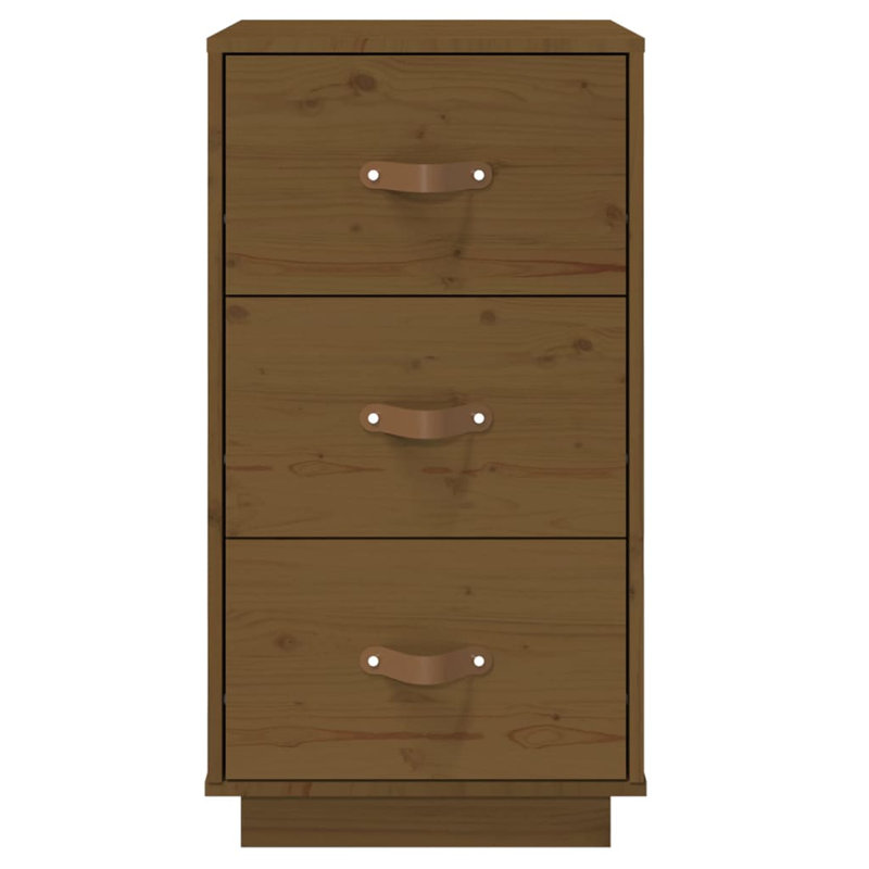 Moscato 40cm W Solid Wood Bedside Table, Brown