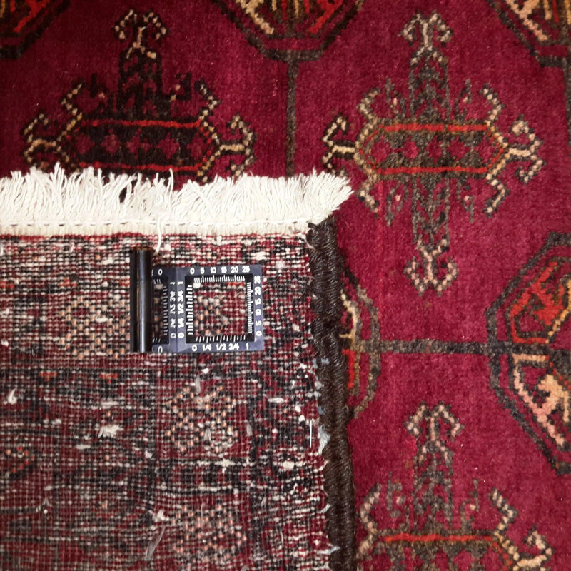 Canvello Hand Made Casual All Over Silkroad Baluchi Rug - 4'5'' X 5'11''