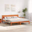 87-8 Bed Frame with Headboard Solid Pine wood-121604716-114769790