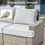 Ensemble de canapé d'extérieur 9 pièces avec table basse, coussin profond et coussin épais-908798338