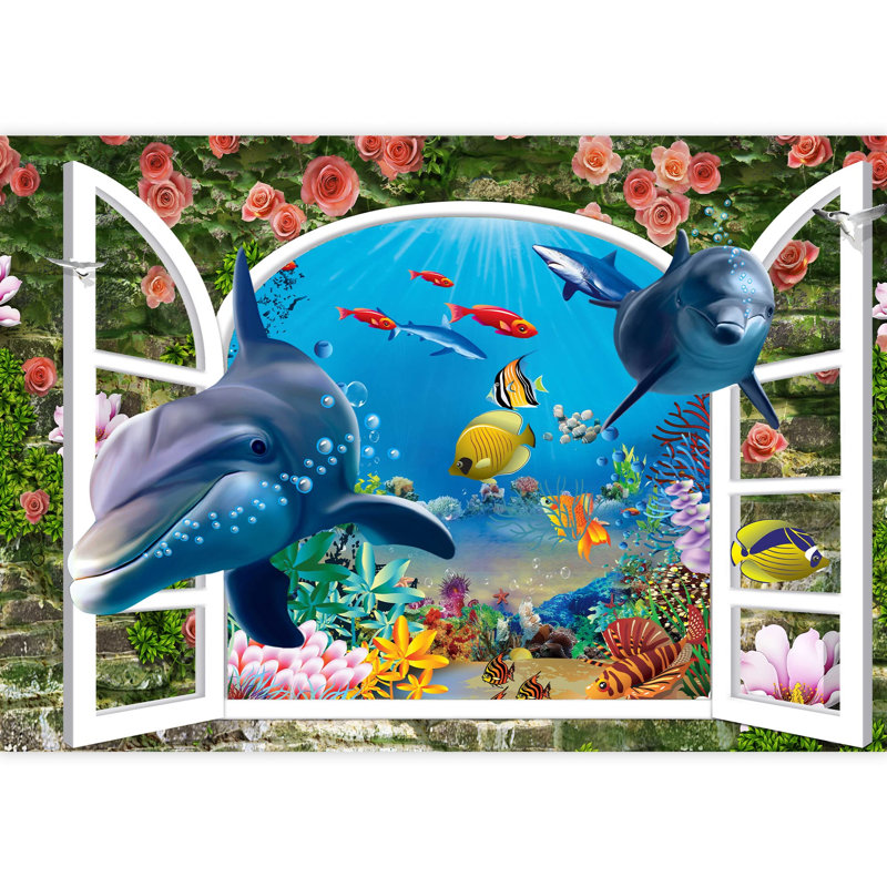 Grand papier peint auto-adhésif Window World, L 66 po x l 96 po