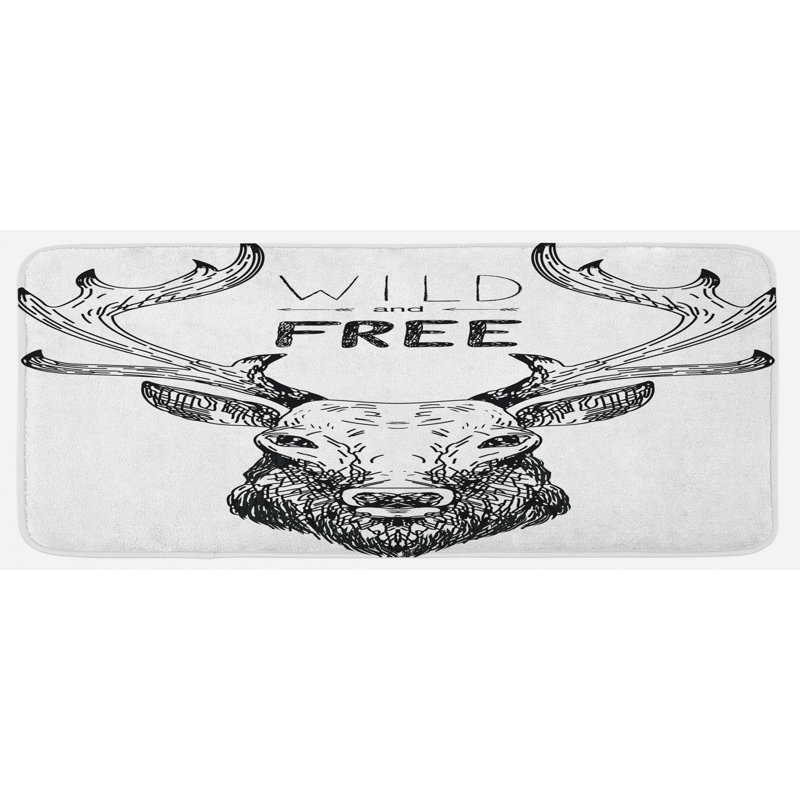 Tapis de cuisine tête de cerf