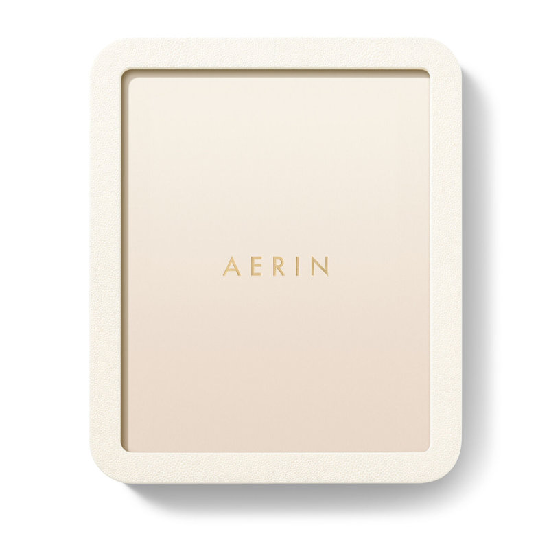 Cream Shagreen Leather 8x10 Picture Frame