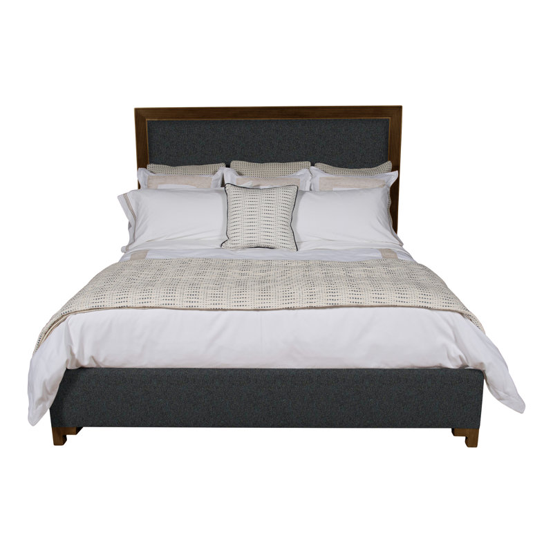 Louise/Lawrence Upholstered Bed, Ian Lagoon, California King, Havana