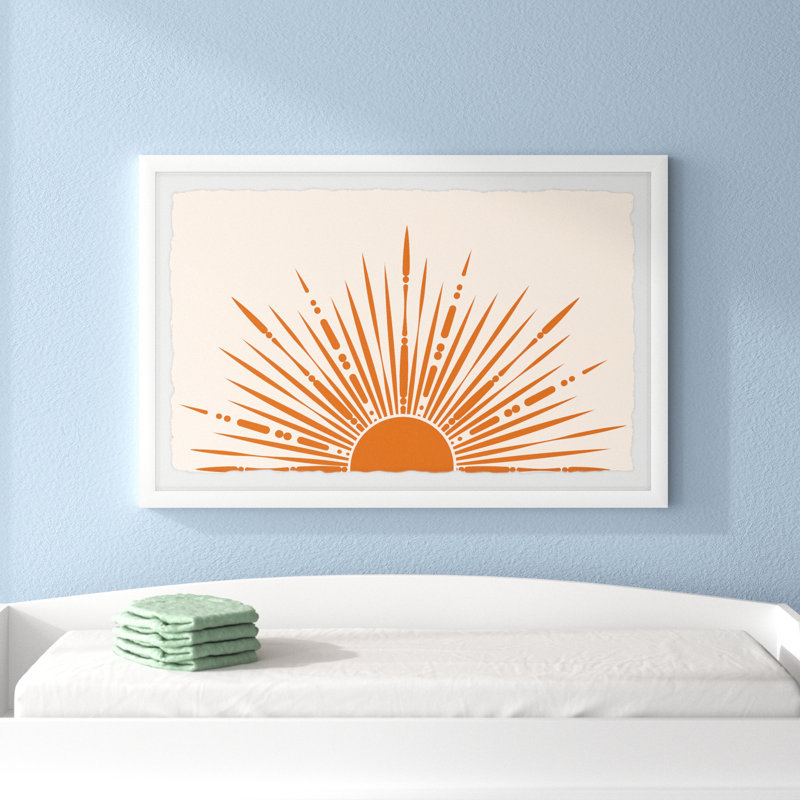 «The Sun Rays», reproduction encadrée, H 20 po x l 30 po x P 1,5 po