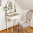 The Flux Traditional French Accent Dressing Table features a mirror