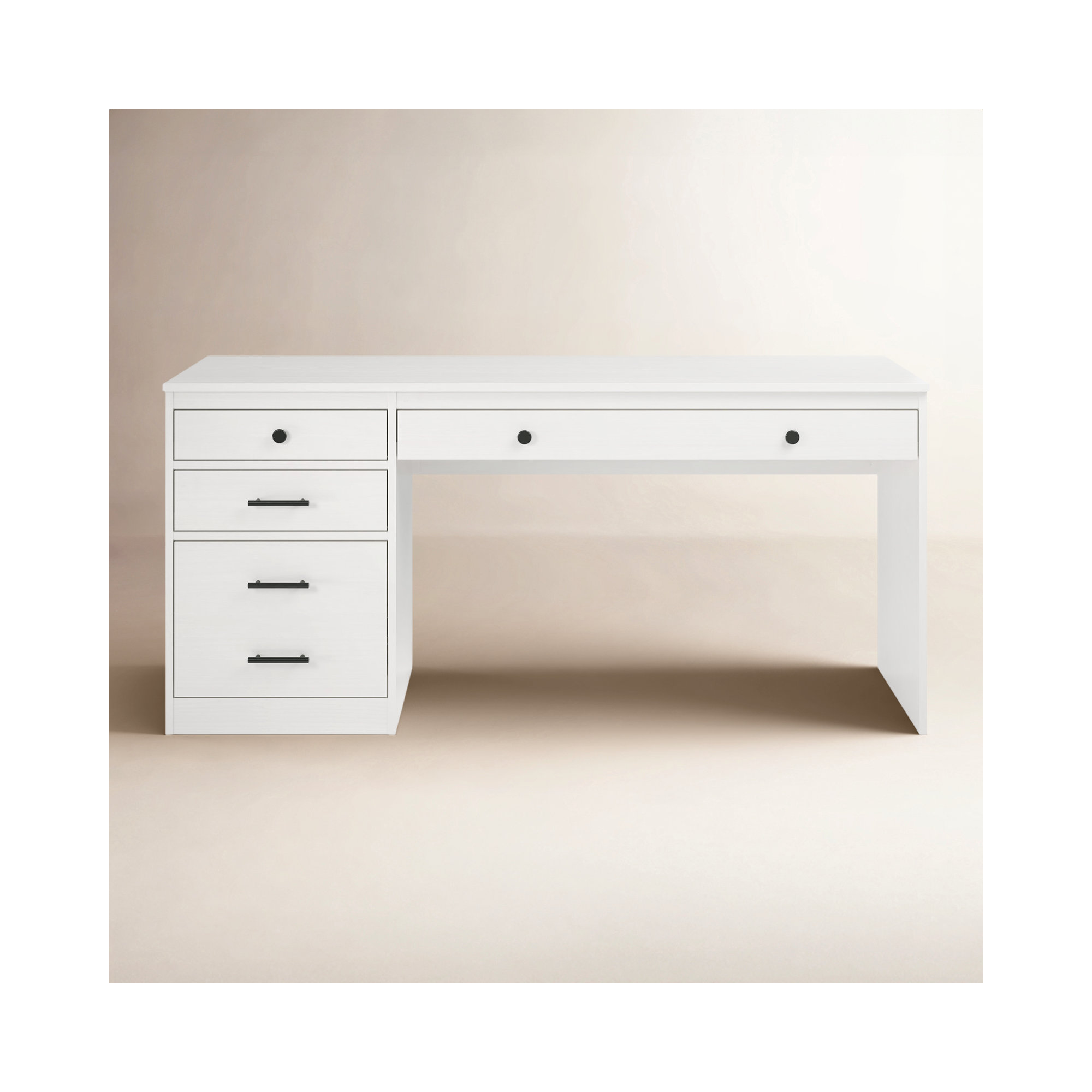 Doyka Executive Desk, White wash